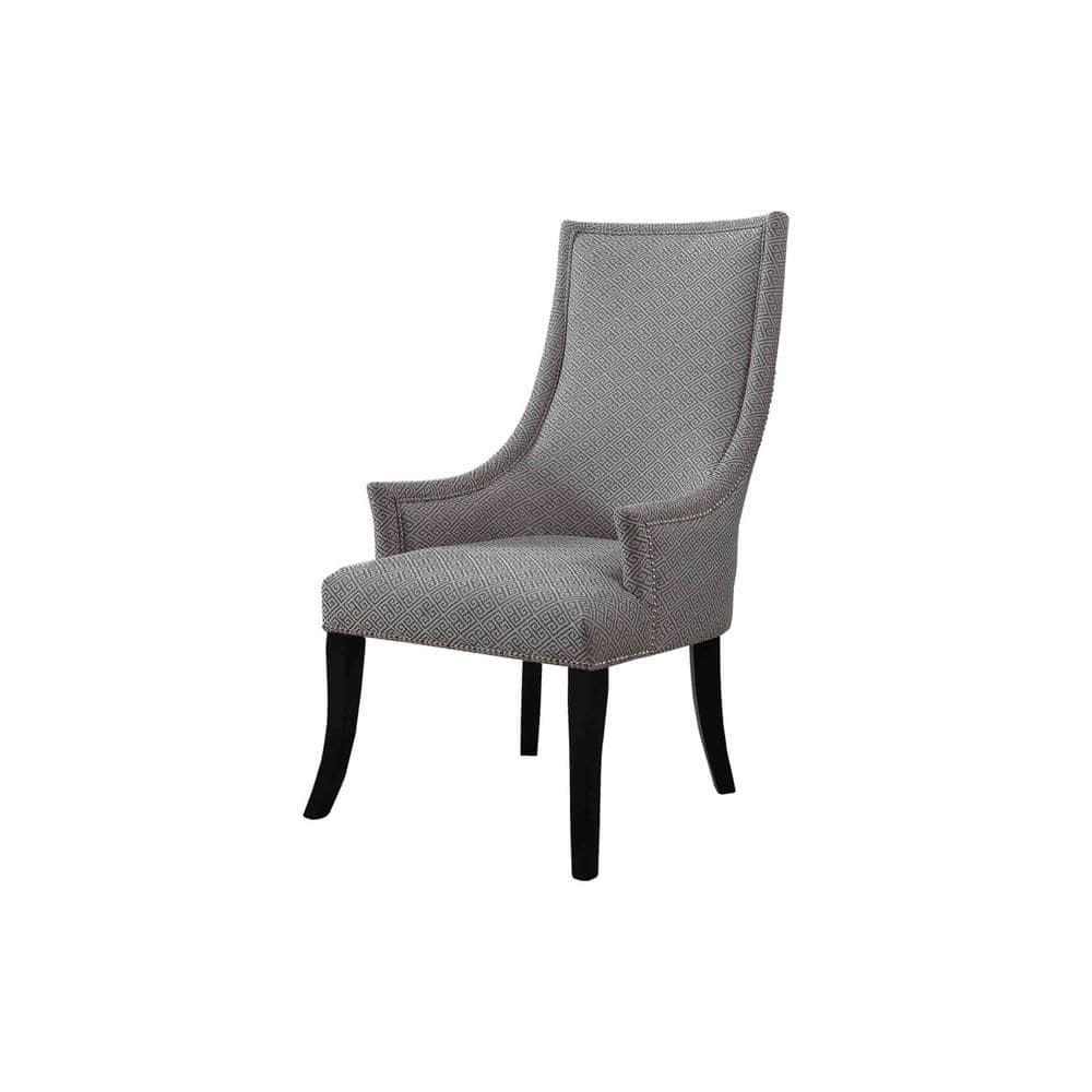 Best Master Republic Polyester Fabric Upholstered Acent Chair - Taupe/Light Gray