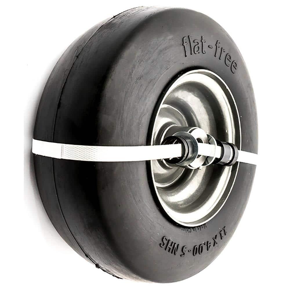 Arnold 11" x 4" Universal Replacement Flat-Free Tire for Zero-Turn Mowers, Black