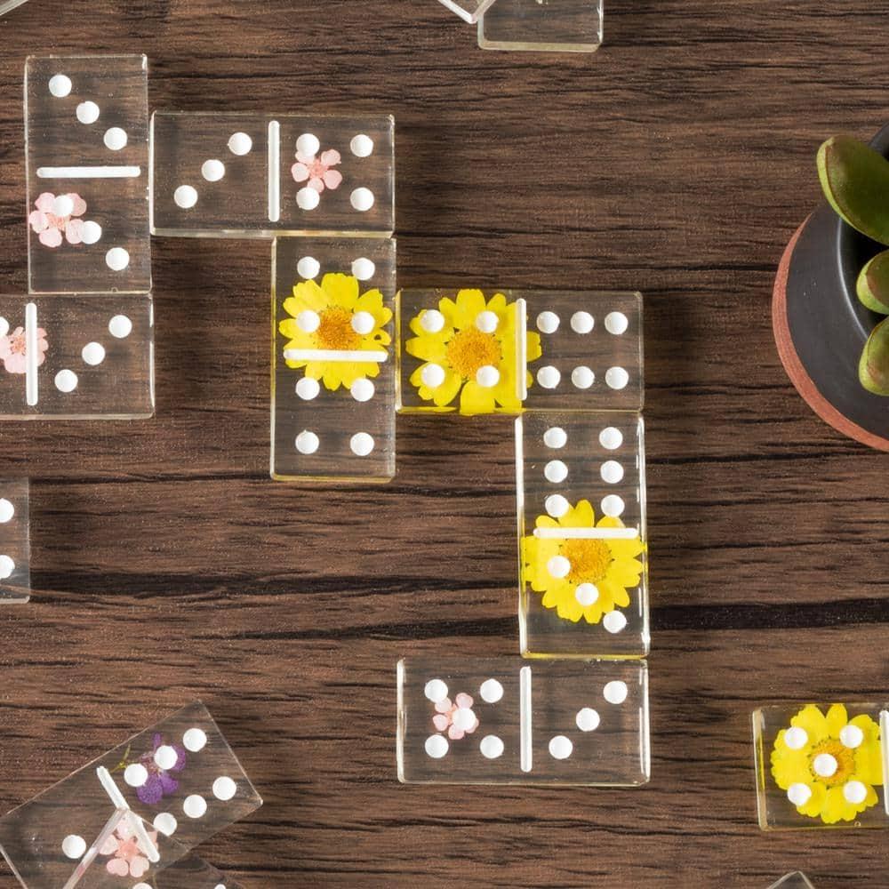 Trademark Games Acrylic 28 Piece Domino Set (Set of 28)