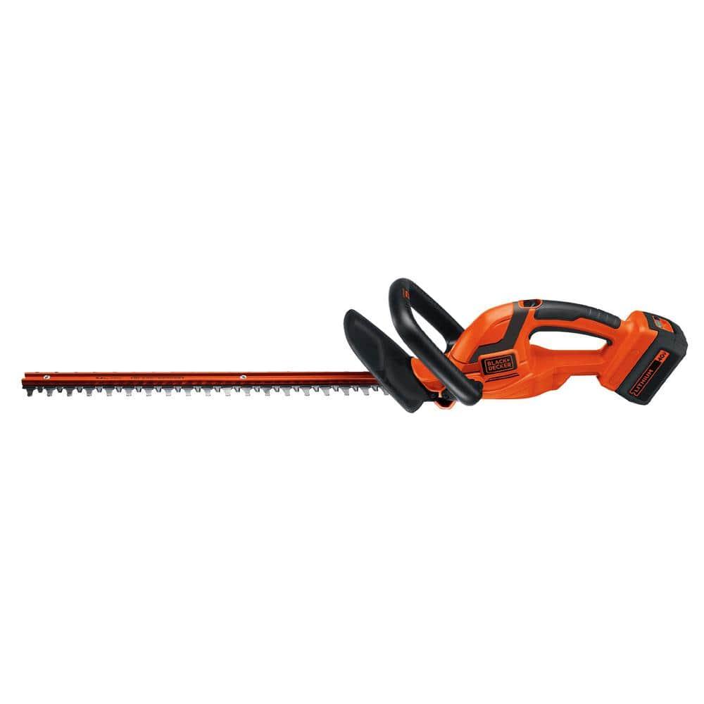 Black + Decker LHT2436 40V MAX Lithium-Ion Dual Action 24 in. Cordless Hedge Trimmer Kit