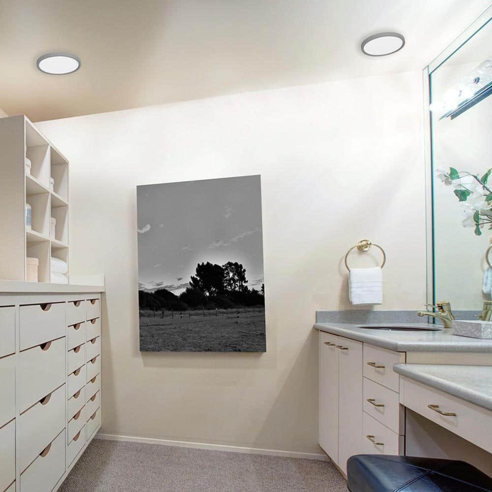 AFX - Edge 1- Light Ceiling Flush Mount in Contemporary-Modern-Transitional