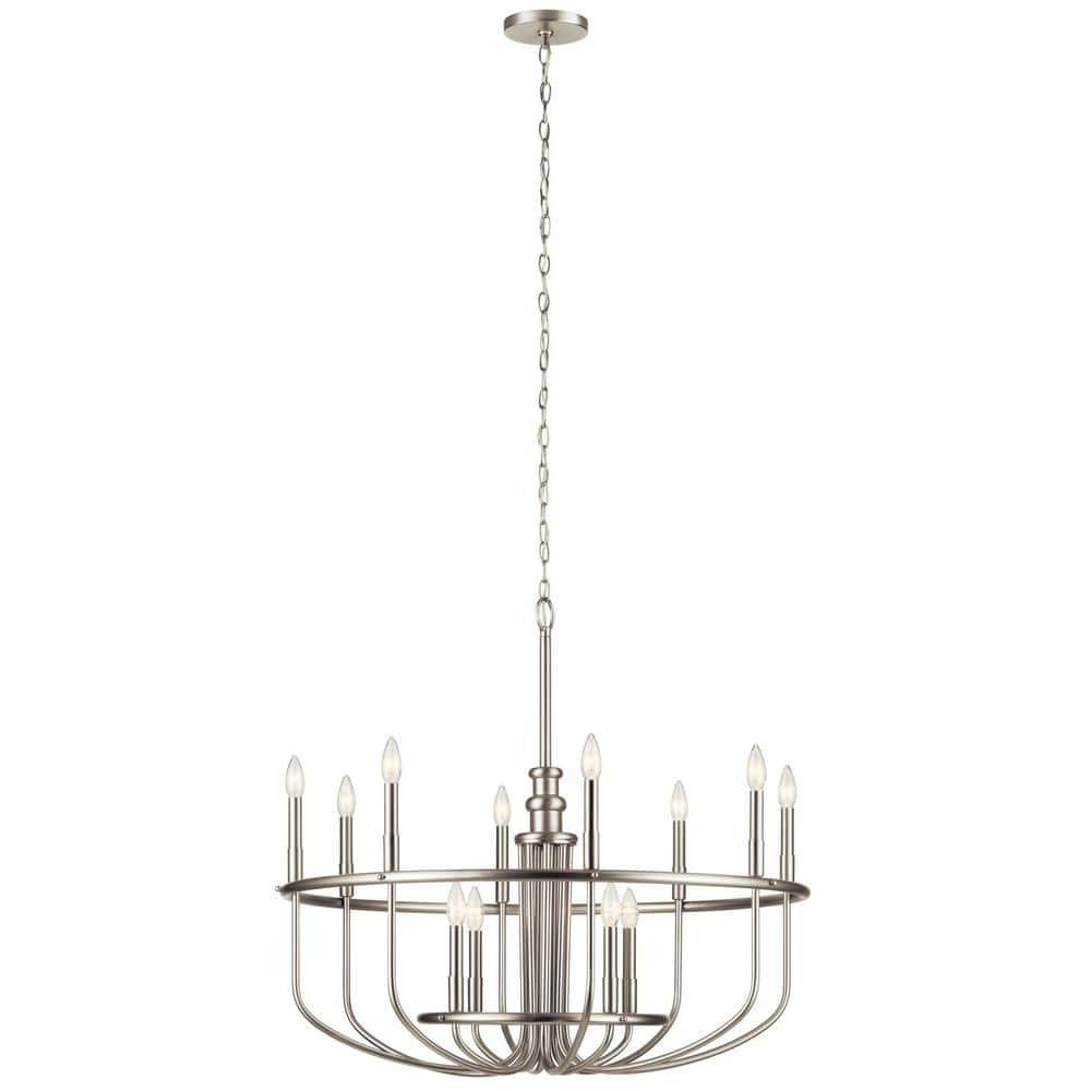 Kichler Lighting Capitol Hill 2 - Light Chandelier in  Brushed Nickel
