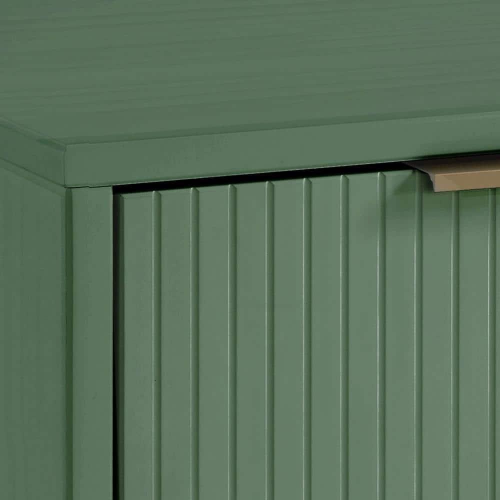 Tall Granville Modern 5 Drawer Dresser Sage Green - Manhattan Comfort: UV Painted, Soft Close, Metal Handles