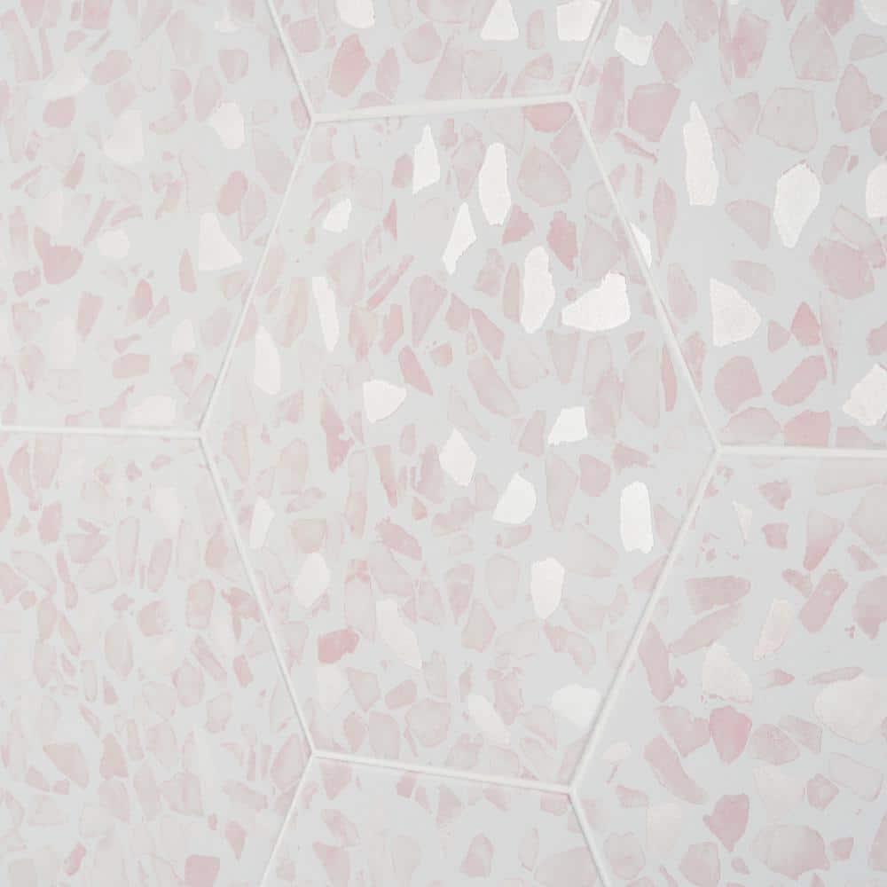 Jurassic Hex 9" Terrazzo Look Porcelain Floor & Wall Tile (8.07 Sq. Ft. / Case)