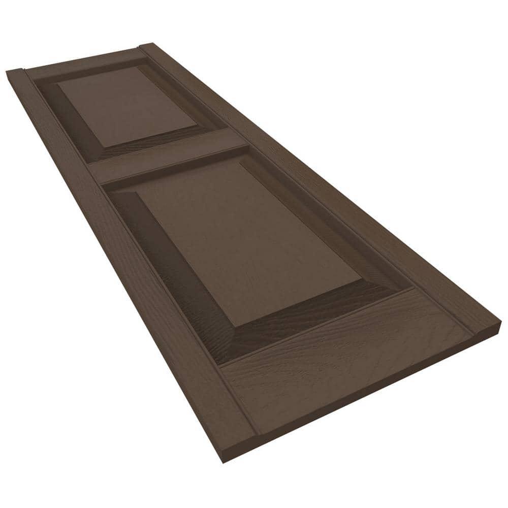 Builders Edge, TailorMade Two Equal Panels, Raised Panel Shutters, Includes Matching Installation Spikes (Per Pair) | Wayfair
