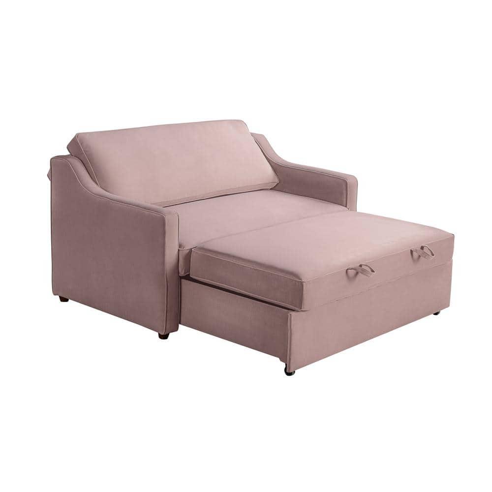 Serta Juliette 62.2'' Full Convertible Sofa w/ Velvet Upholstery