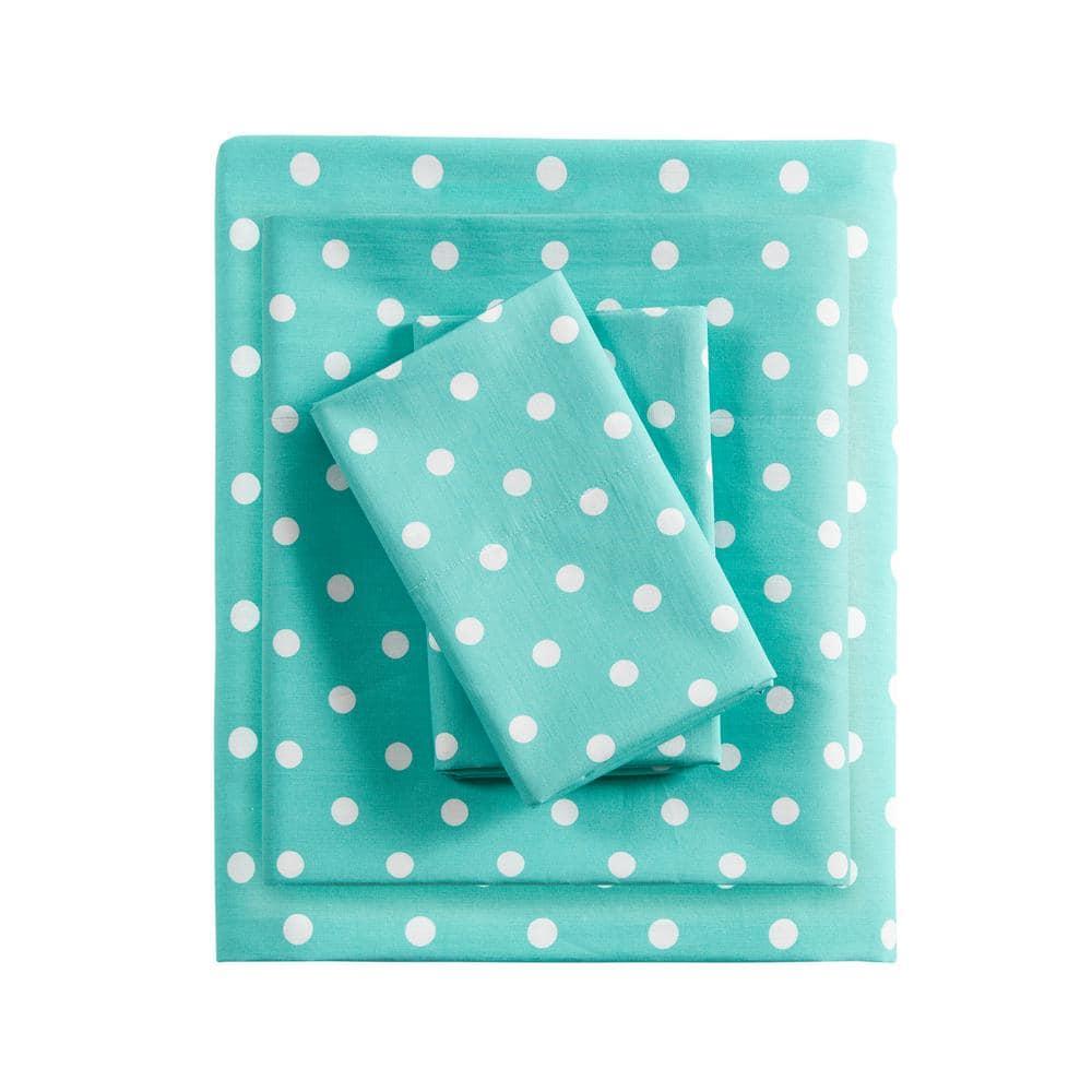Mi Zone Polka Dot Polka Dot Printed 100% Cotton Sheet Set