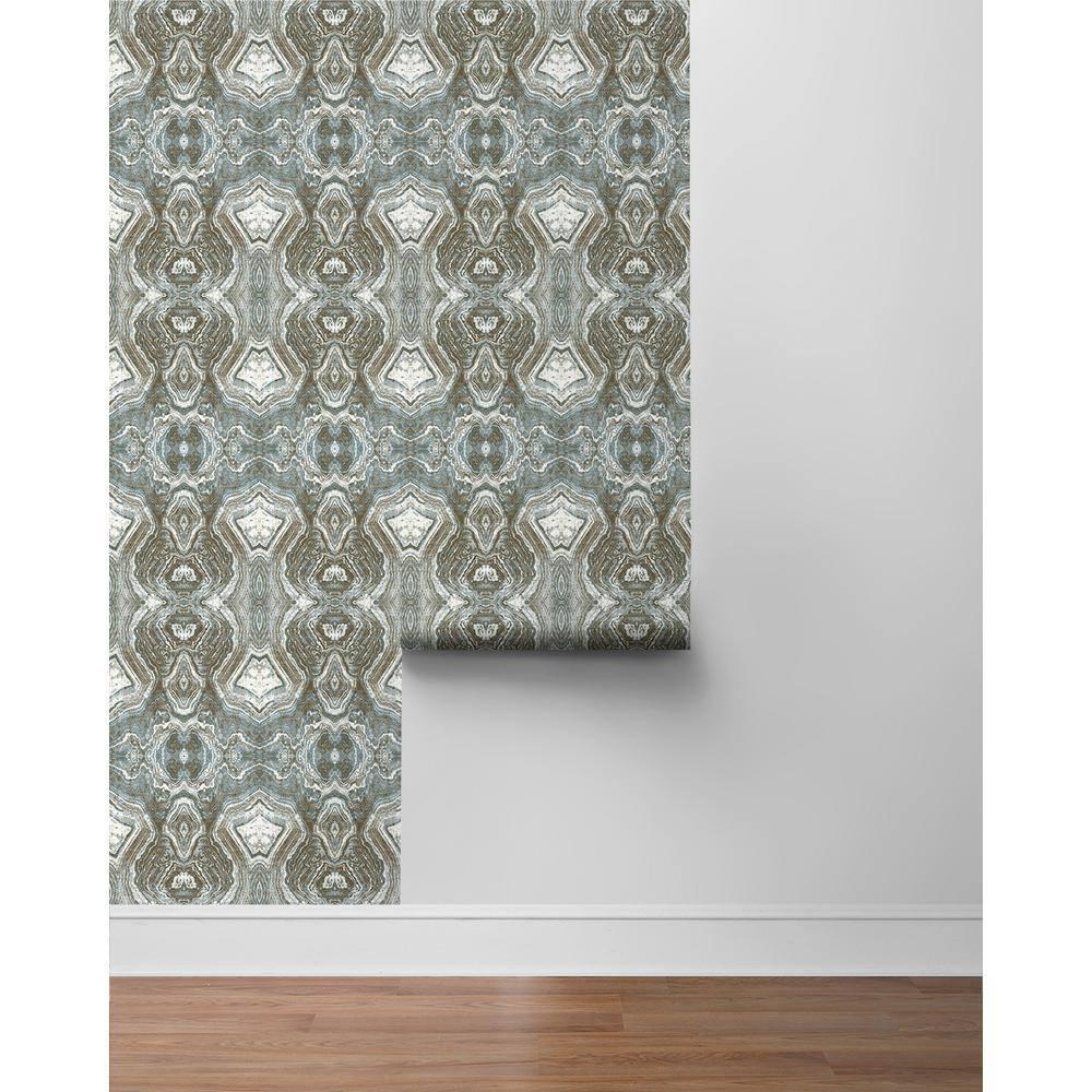 Mineral Springs Patina Abstract Vinyl Peel and Stick Wallpaper Roll ( Covers 30.75 sq. ft. )