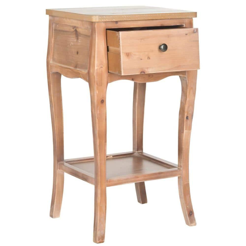 Thelma End Table - AMH6619C - Honey Natural - Safavieh Couture
