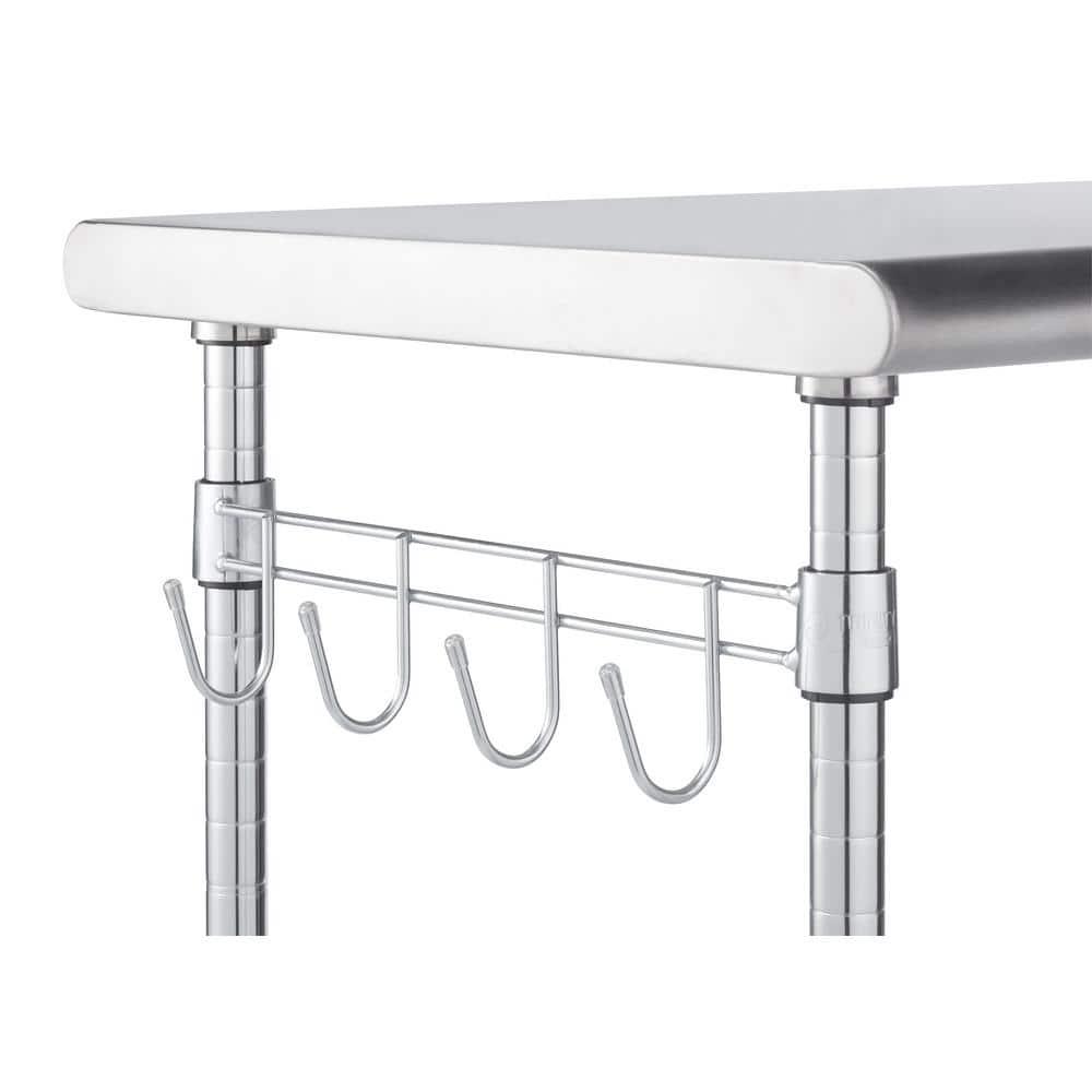 TRINITY EcoStorage® 24" Stainless Steel Kitchen Cart, NSF - Chrome