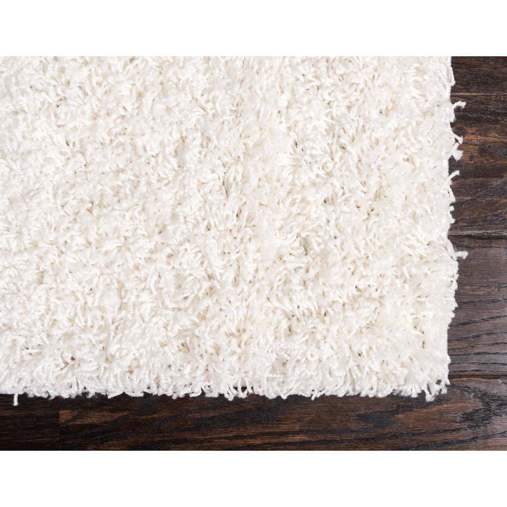 Unique Loom 3' 3 x 5' 3 Solid Shag Snow White Area Rug
