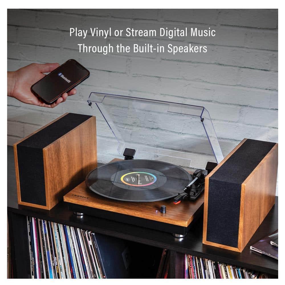 Crosley Riff Bluetooth Vinyl Record Player with Speakers, 3-Speed Turntable, 6 Modular Layouts