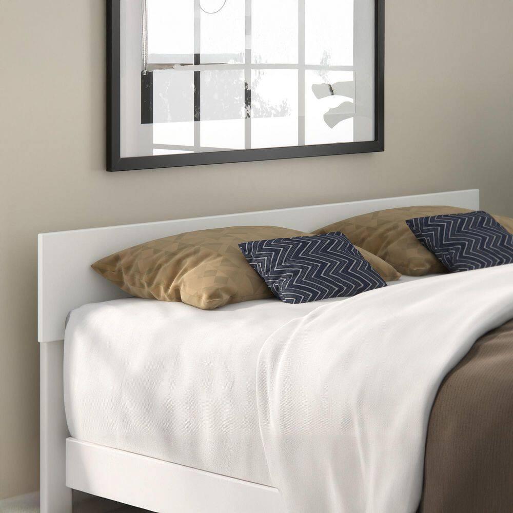 Queen Boston Headboard White - AFI: Solid Wood, Sleek Finish, Modern Design, Easy Install