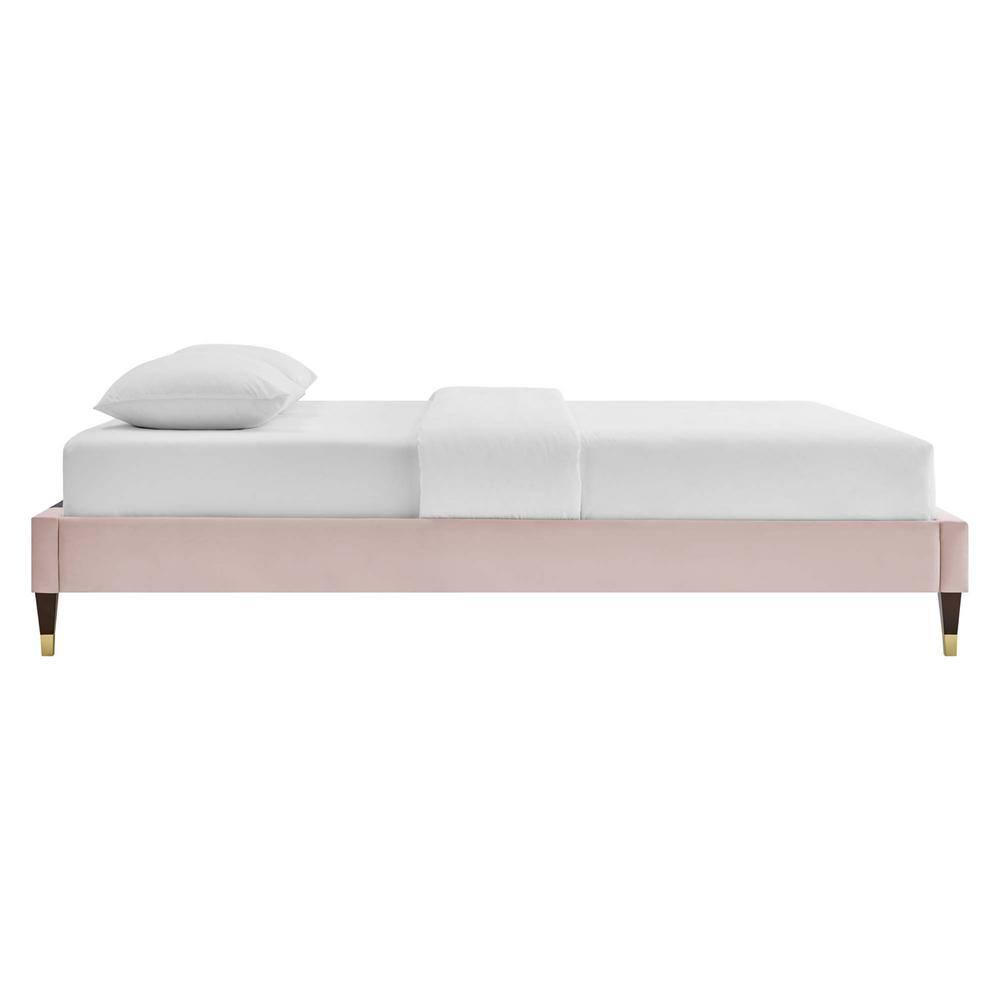 Modway Harlow King Performance Velvet Platform Bed Frame