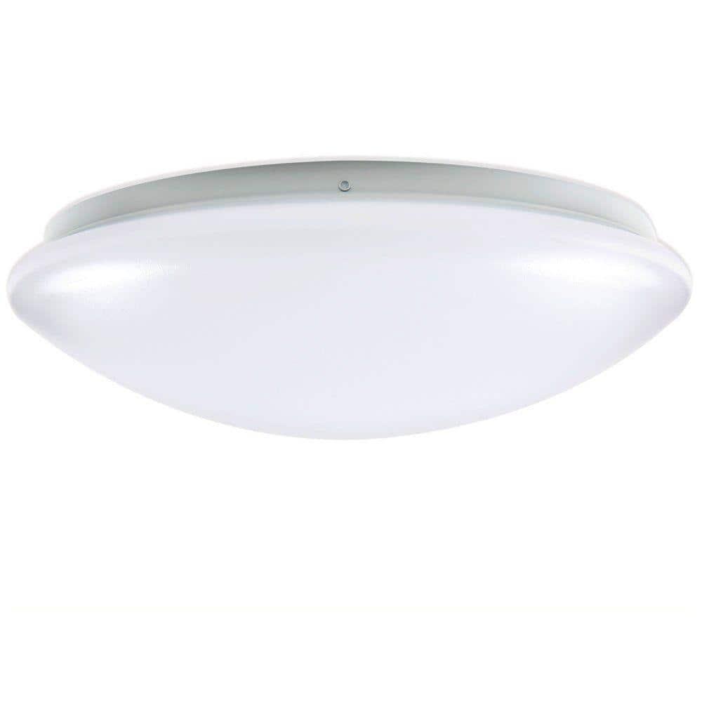 Designers Fountain DF LED Flushmount 1 -Light 14-in White Integrated LED Flush Mount Light