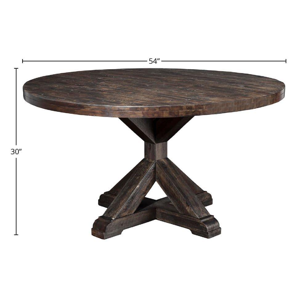 Bianca Round Solid Wood Dining Table