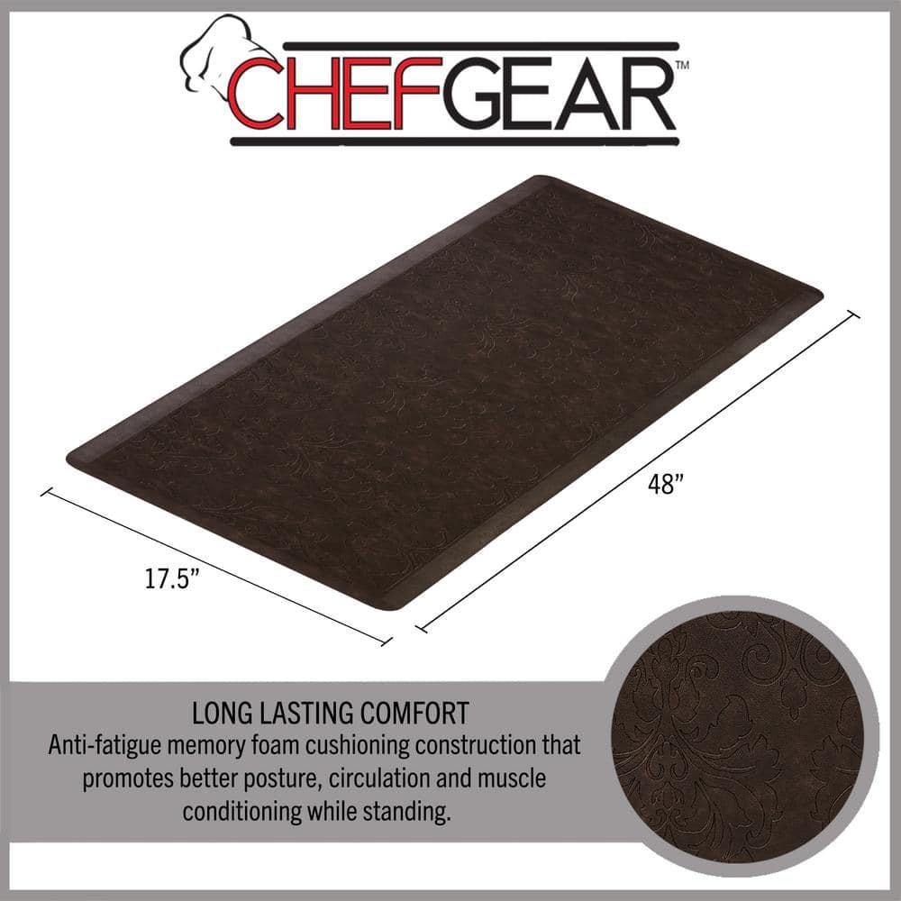 Chef Gear Embossed Soothing Comfort Anti-Fatigue Mat Set