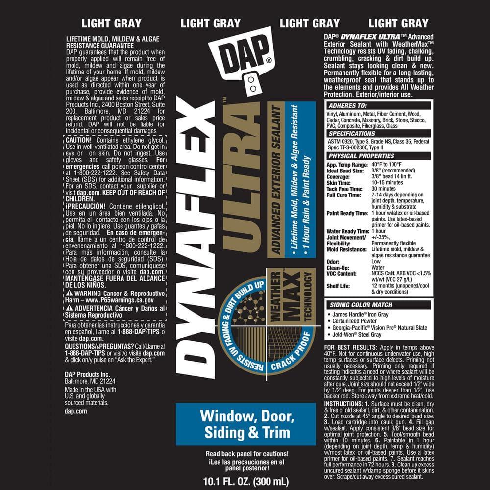 Dynaflex Ultra Advanced Exterior Sealant, Light Gray, 10.1 OZ 7079818219