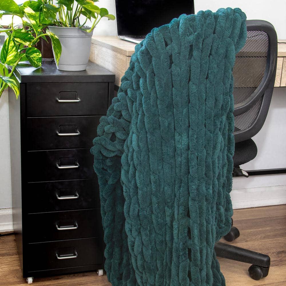 Donna Sharp Chenille Knitted Chenille Throw