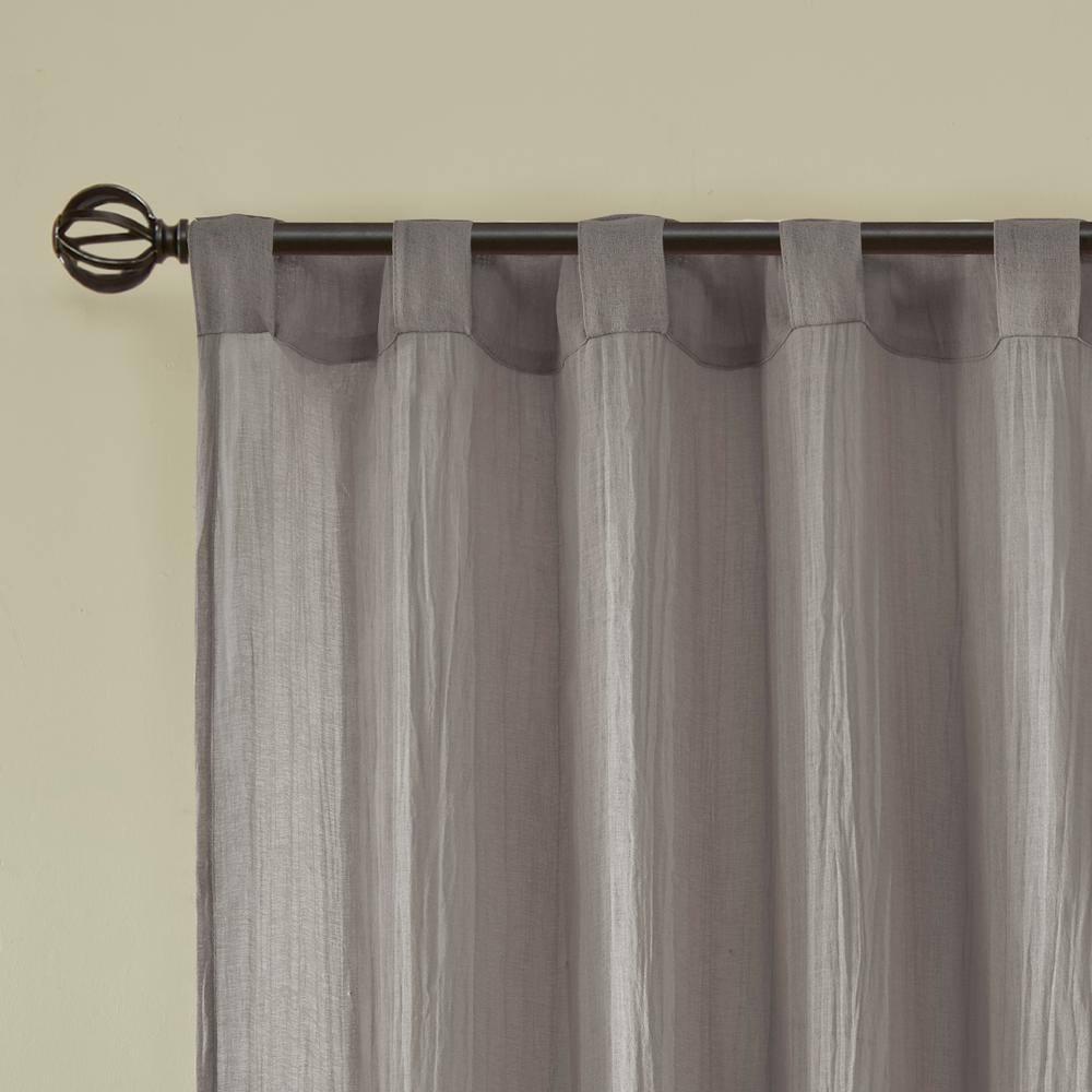 Madison Park Harper Solid Crushed Curtain Panel Pair (Set of 2)