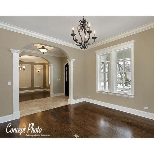 Architectural Products by Outwater L.L.C. 2 in x 2 in x 6 in Long Recycled Polystyrene Plain Crown Moulding Sample