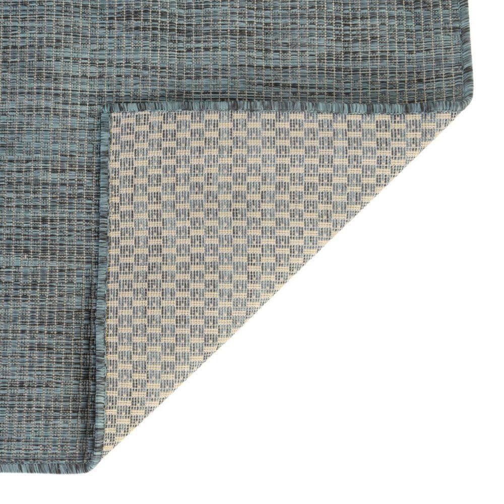 Unique Loom 9' 0 x 12' 2 Rectangle Indoor/Outdoor Solid Teal Area Rug