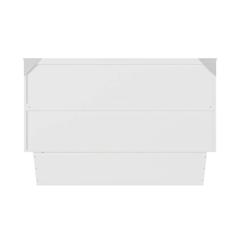 Queen Monroe Murphy Bed Chest with Memory Foam Mattress & USB Charger - AFI
