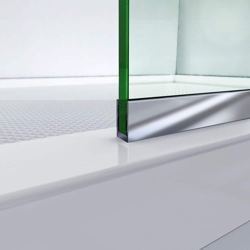Linea 34" W x 72" H Frameless Fixed Glass Panel