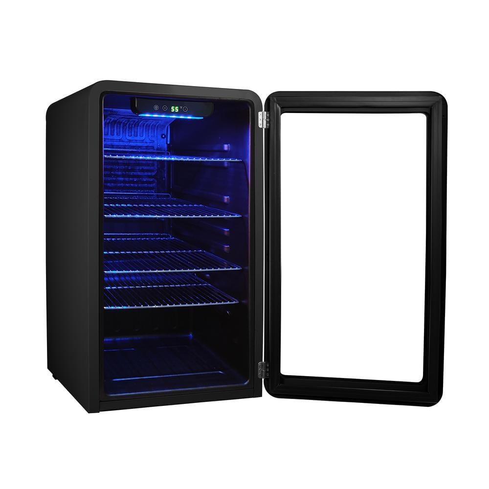 Magic Chef Magic Chef 17.5'' W 20 Cans (12 oz.) 3.4 Cubic Feet Beverage Cooler with Wine Storage and Glass Door
