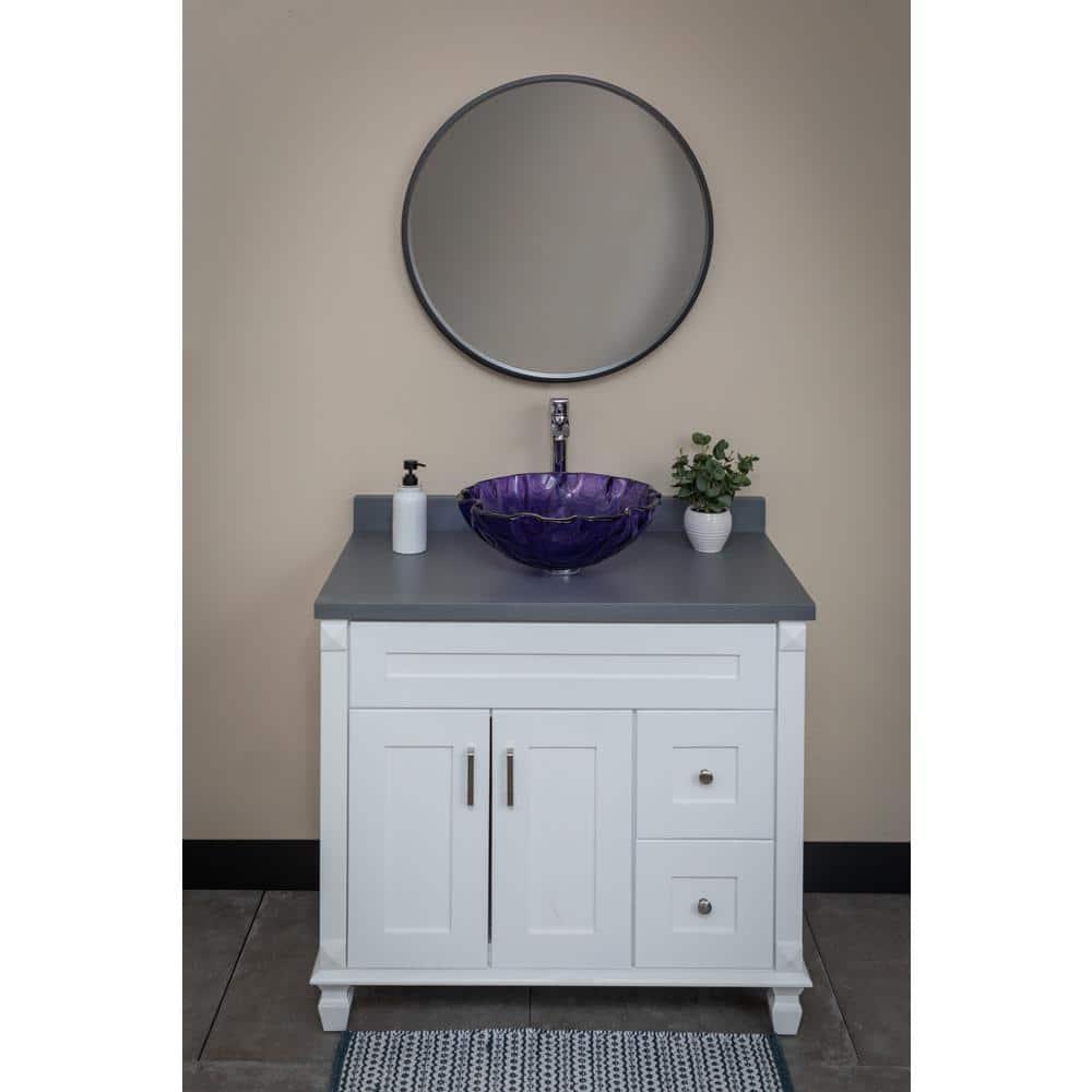 Eden Bath Eden Bath 31-in x 3-in Terrazzo Vanity Top Backsplash