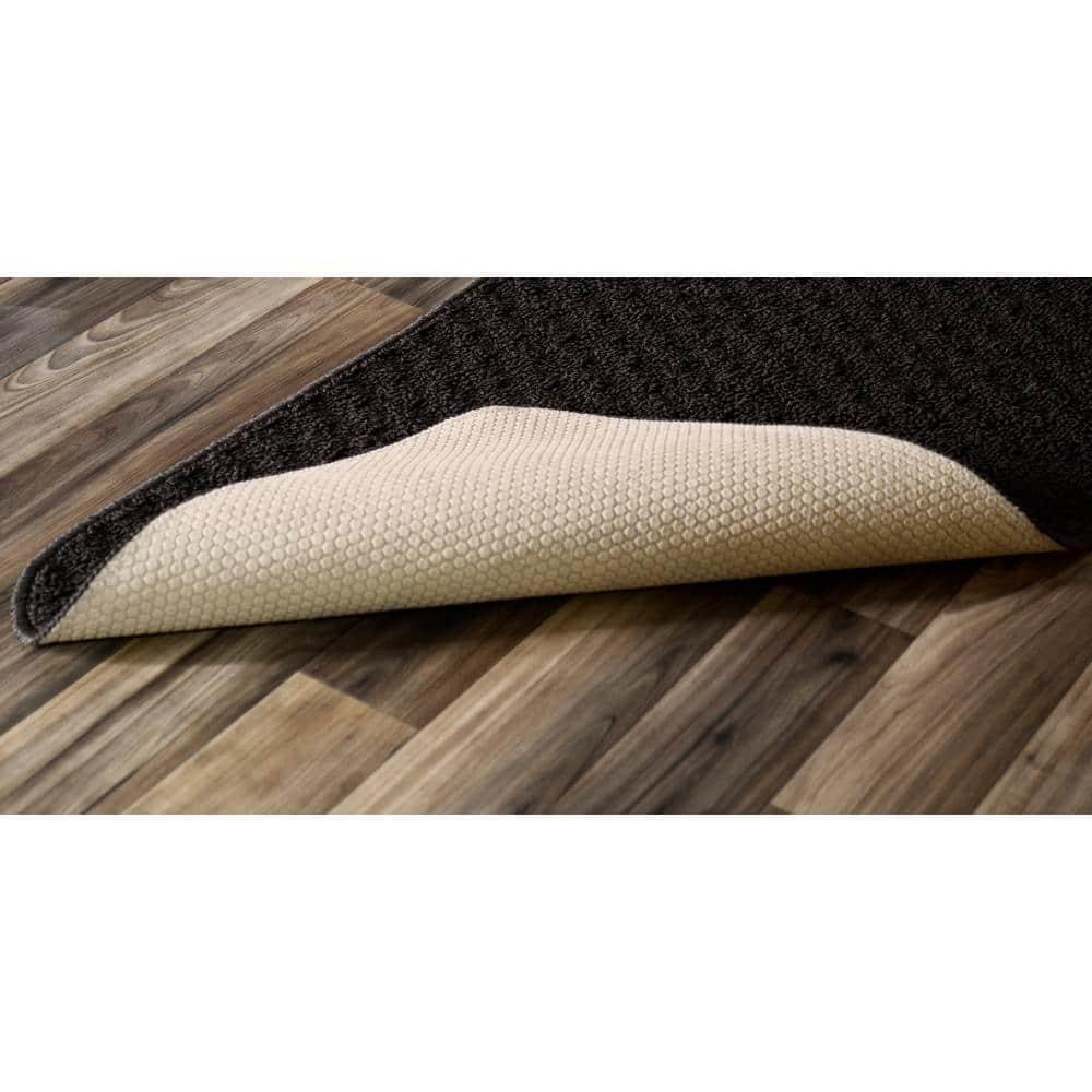 Garland Rug Town Square Mocha Kitchen Rug Set, 2 Piece Sliced Set (18"x28" Sliced, and 18"x28")