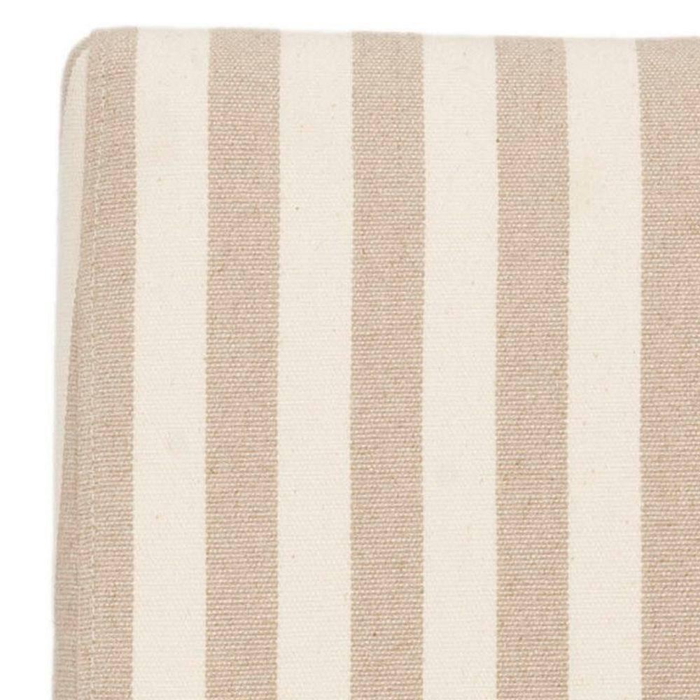 Classic 20''H Striped Side Chair (Set Of 2) - Tan/Cream - Safavieh