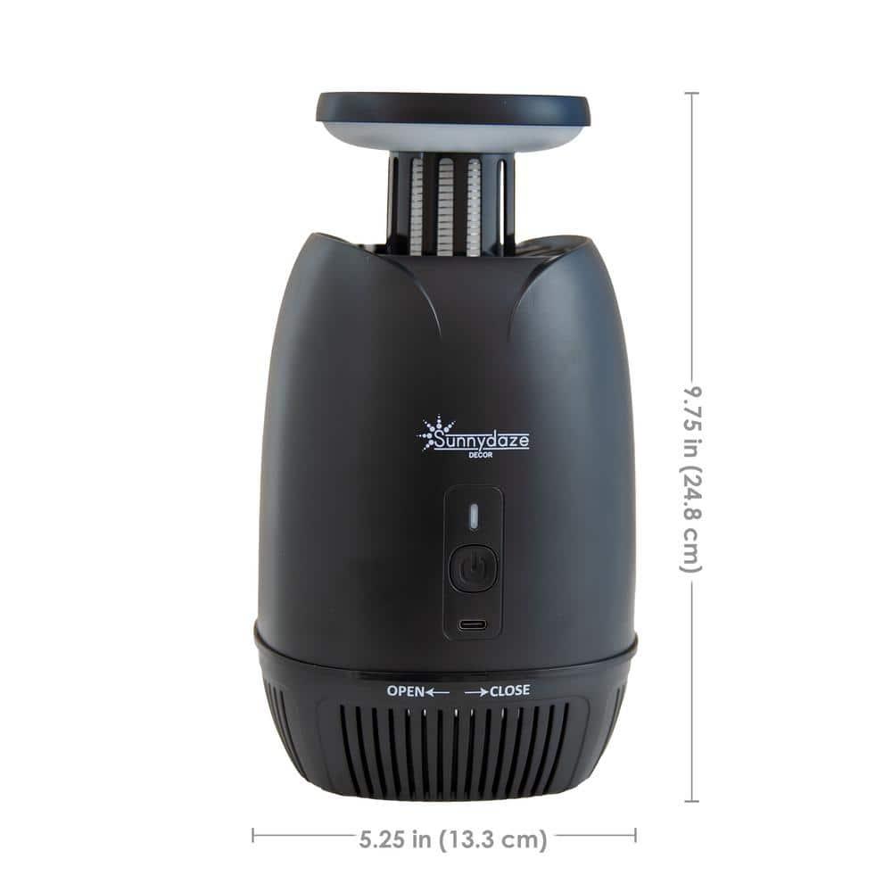 SunnyDaze Decor Tabletop Bug Zapper with Violet Light and Built-In Fan
