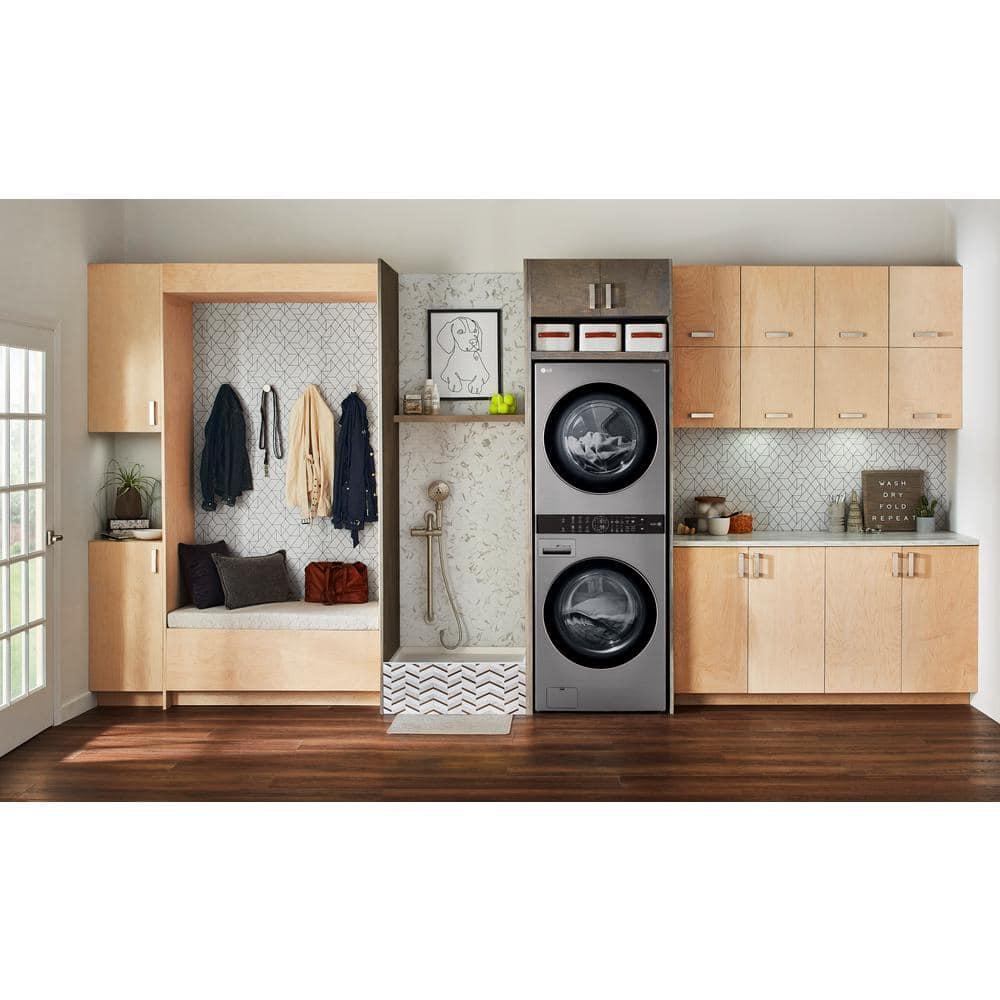 LG LG Single Unit Front Load WashTower with Center Control Washer and 7.4 cu. ft. Electric Dryer, 4.5 cu. ft. WKE100HVA