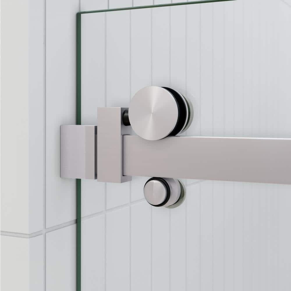 Astro 56 in. - 60 in. x 60 in. Frameless Sliding Bathtub Door
