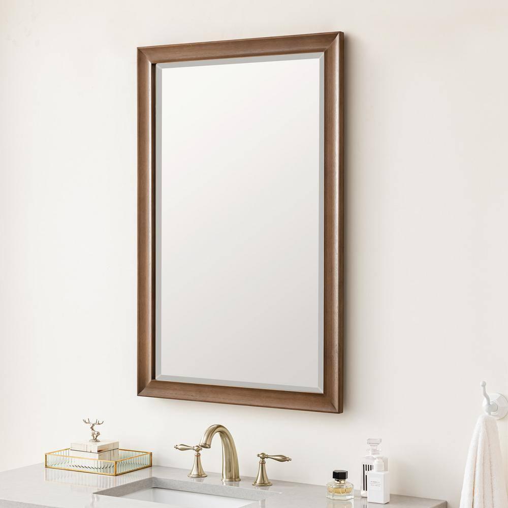 Glenbrooke Solid Wood Flat Wall Mirror