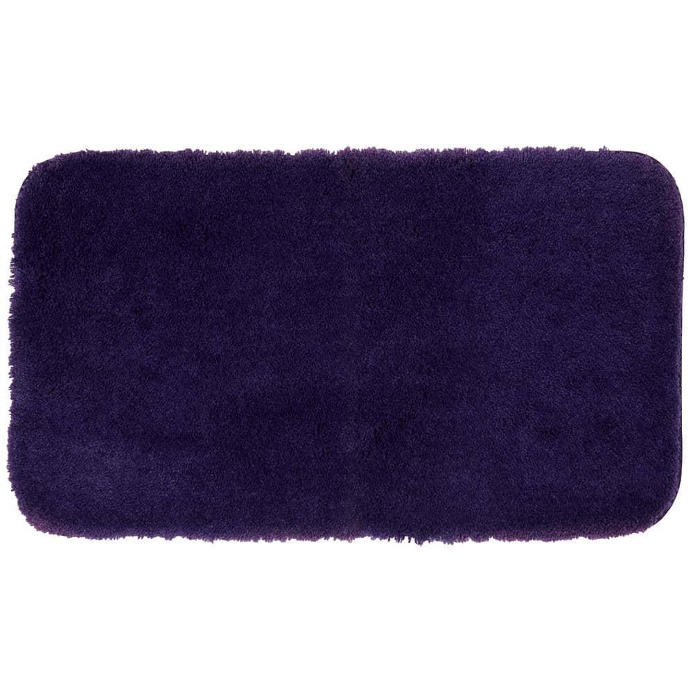 Mohawk Home Pure Perfection Nylon Bath Rug Scatter, Plum 1'5" x 2'