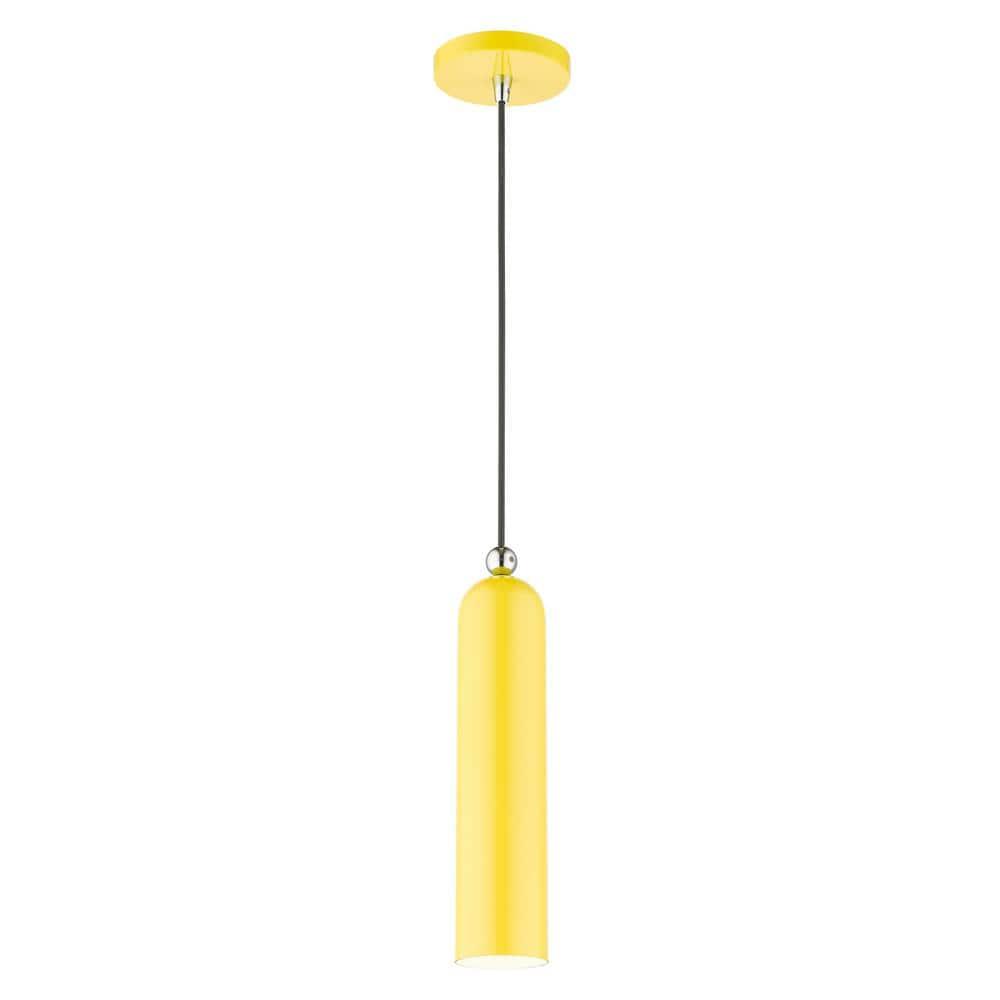 Livex Lighting Ardmore 1 - Light Pendant in  Shiny Yellow
