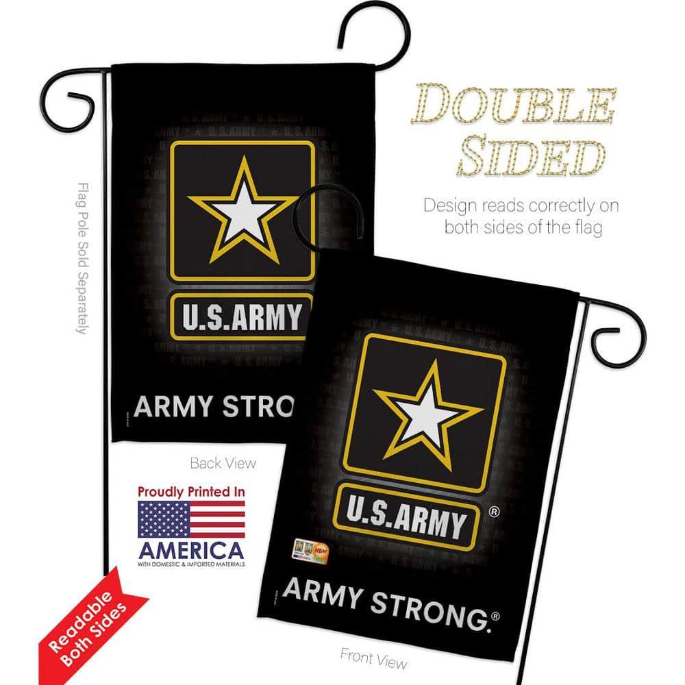 Breeze Decor 58061 Military U.S. Army 2-Sided Impression Garden Flag - 13 x 18.5 in.