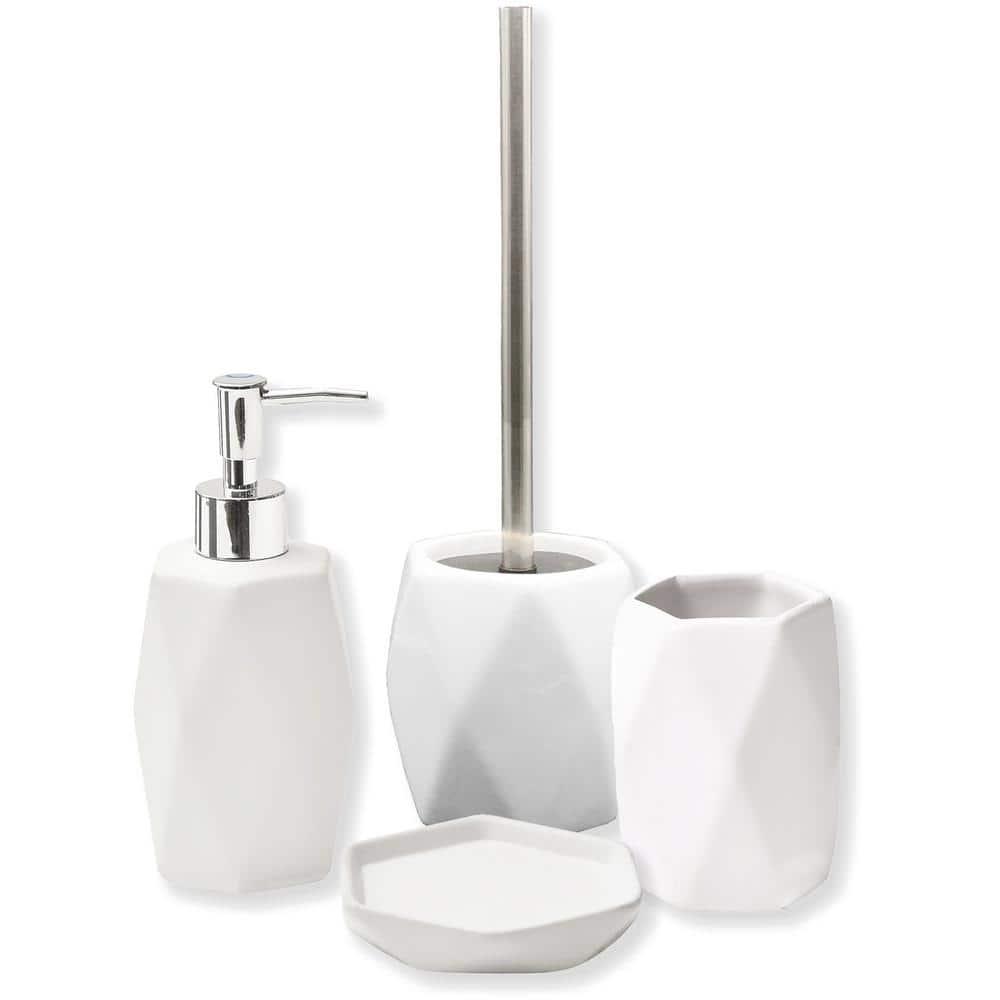 Evideco Evideco Stone Toilet Brush And Holder