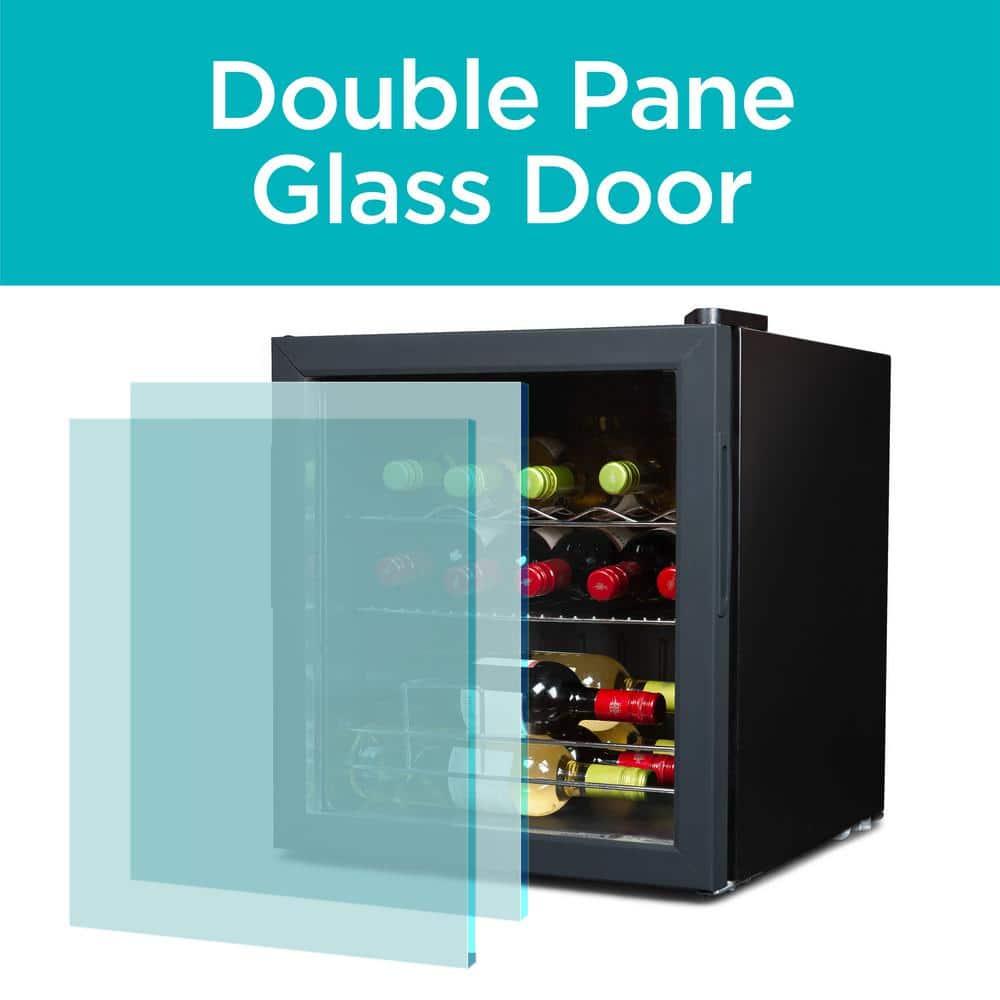 BLACK+DECKER BLACK+DECKER Wine Fridge 14 Bottles, Freestanding Wine Refrigerator with Compressor Cooling