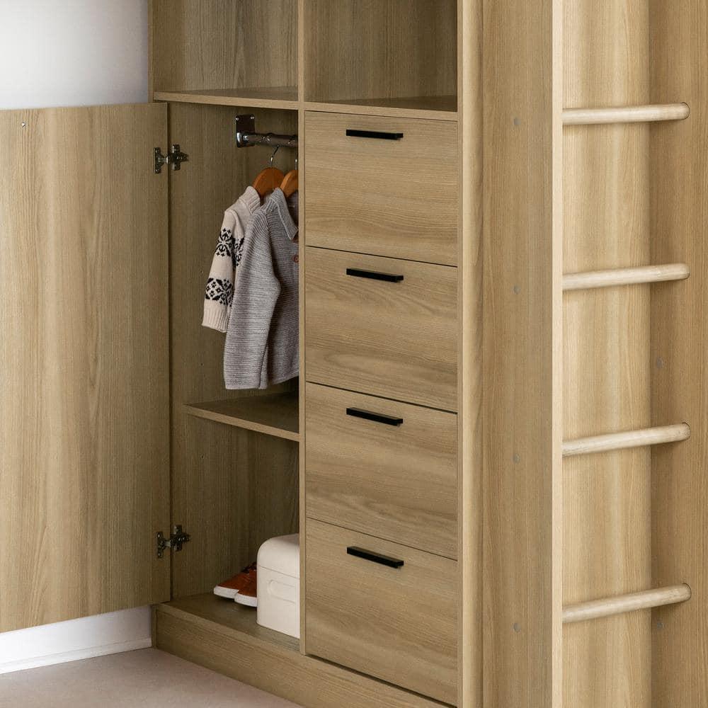 South Side Living Logik Twin Loft Bed with Bookcase by South Side Living