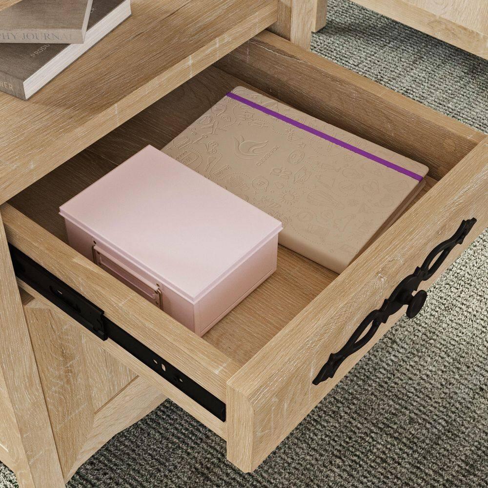 Adaline Cafe Classic Executive Computer Desk, Orchard Oak Finish