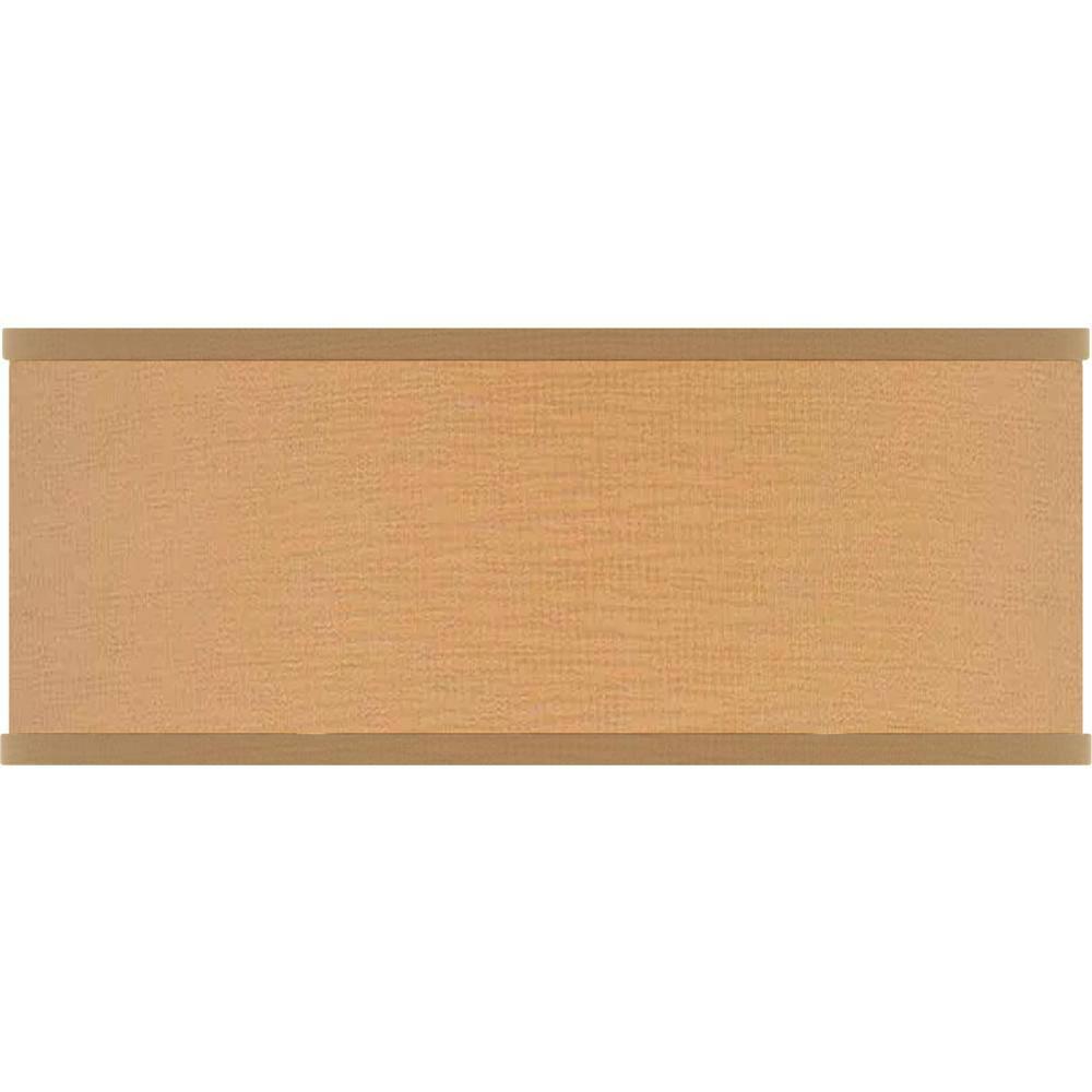 Monument Flush Mount Ceiling Fixture, Brushed Nickel, 16-1/4 In., Uses (2) 100-Watt Medium Base Lamps*
