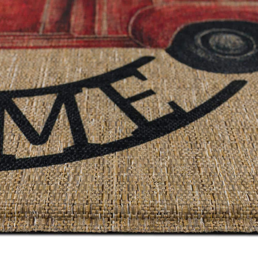 Mohawk Home Harvest Chalk Home Multicolor Novelty Weather Resistant Door Mat