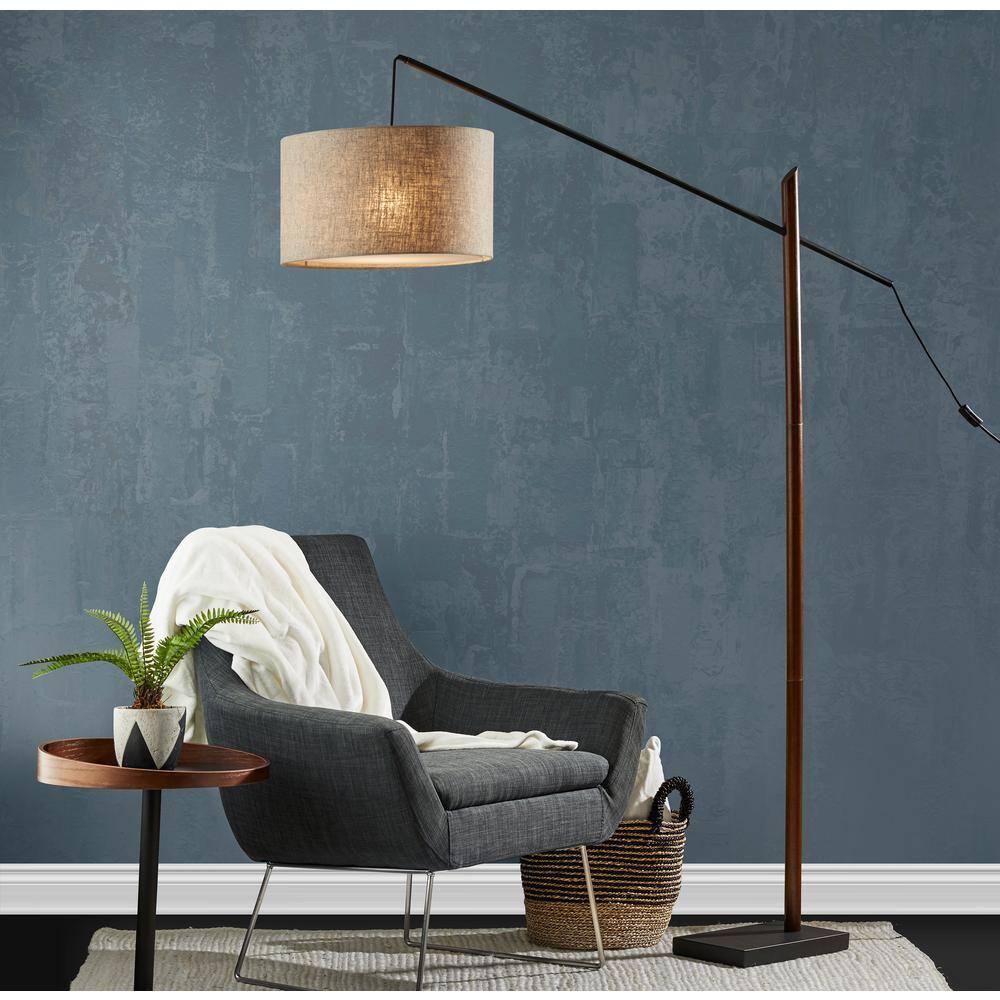 Cornelius Wood Arc Sectional Floor Lamp (85")