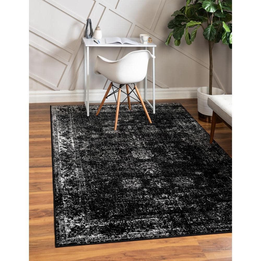 Unique Loom 9' 0 x 12' 0 Sofia Casino Black Area Rug