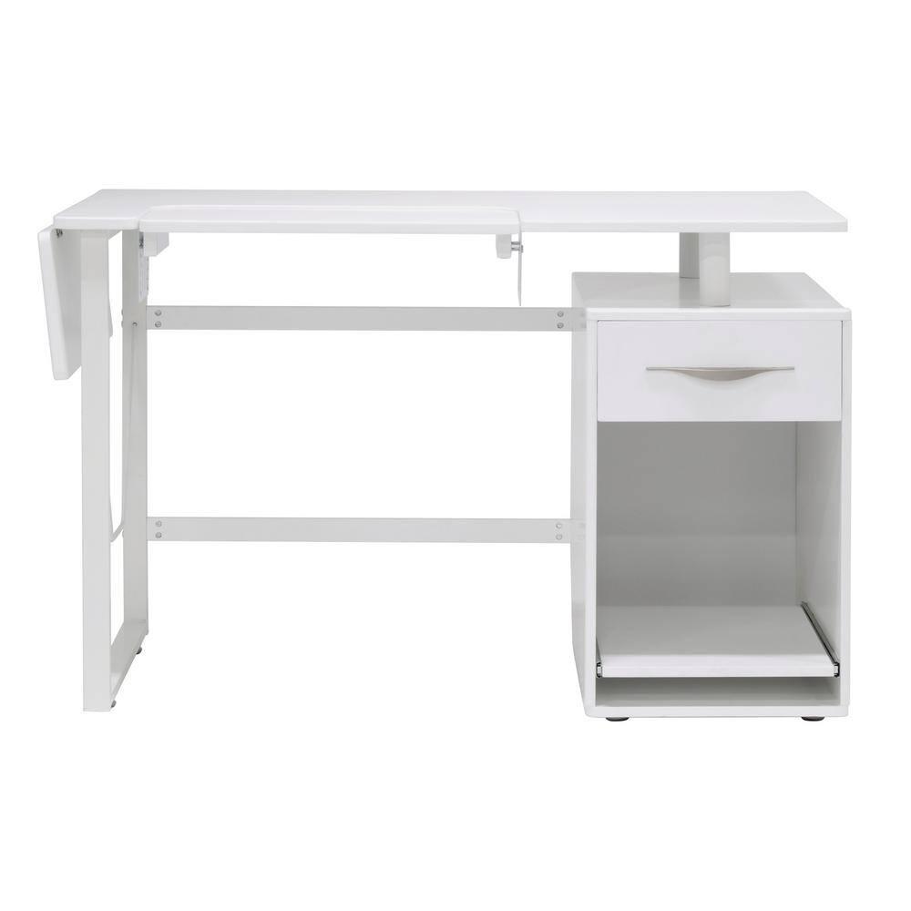 56.75'' x 23.75'' Sewing Table with Sewing Machine Platform