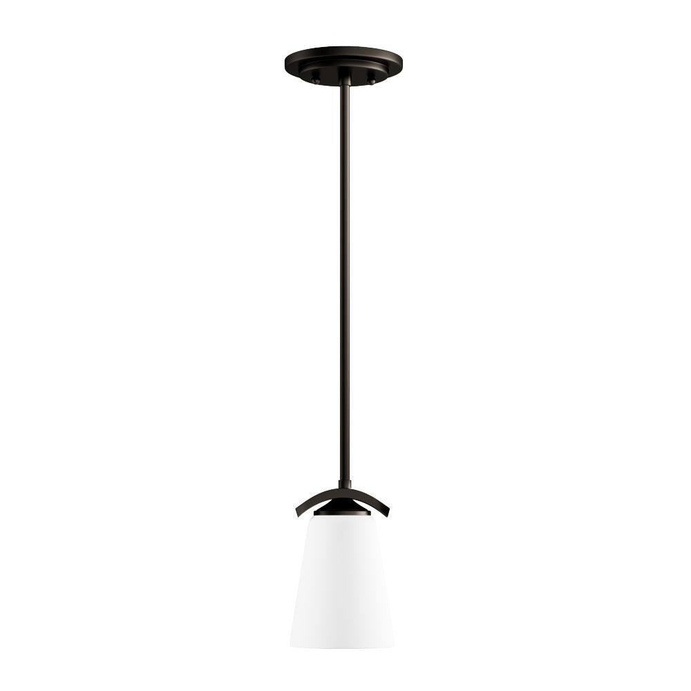1 Light Mini Pendant In Transitional Style 7.5 Inches Tall By 4.75 Inches Wide-Vintage Bronze Finish Minka Lavery 4961-284