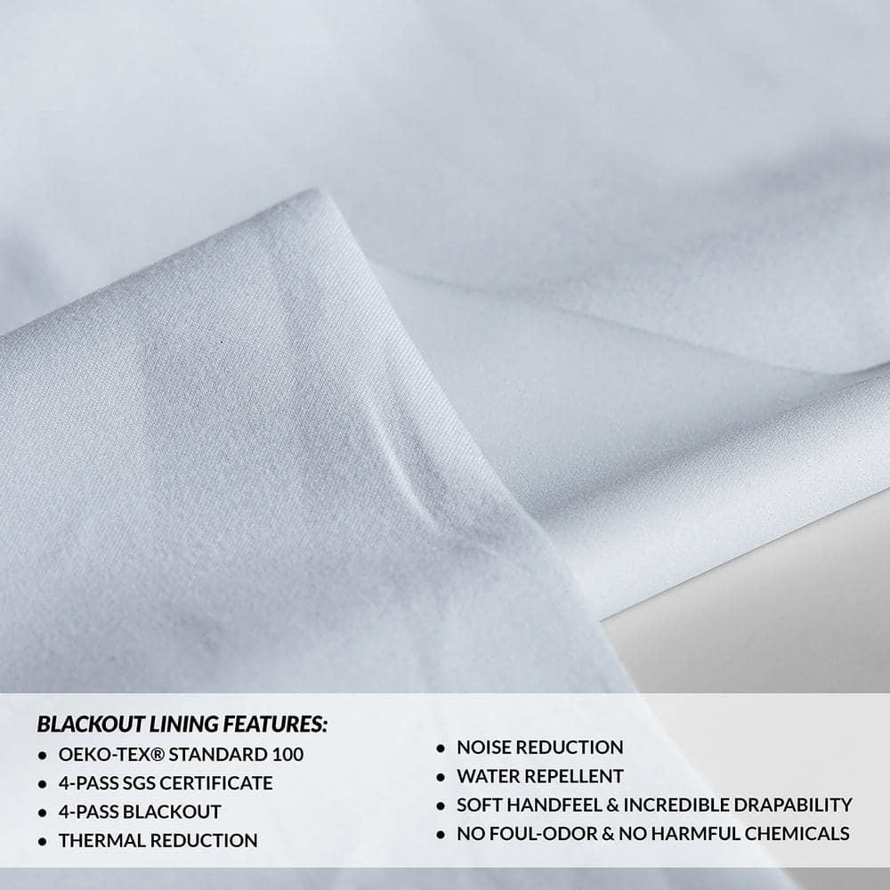 HPD HALF PRICE DRAPES Solid Thermal Insulated Blackout Curtains for Bedroom 84 Inches Long Curtain (1 Panel) Signature Blackout Linen Window Curtains for Living Room, 50W x 84L, Safari Tan
